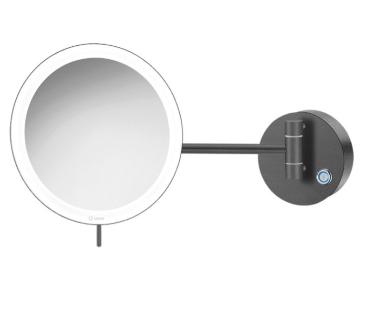 Επιτοίχιος μεγεθυντικός καθρέπτης με LED Sanco MRLED-705 Graphite Dark