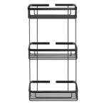 Παραλληλόγραμμη τριπλή σπογγοθήκη Sanco 005 Black Mat