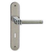 Πόμολα πόρτας Viometale 06.810 νίκελ ματ με πλάκα