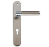 Πόμολο πόρτας Conset, C1055 με πλάκα νίκελ ματ