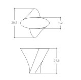 Πόμολα επίπλων Conset C1157 νίκελ ματ