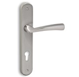 Πόμολο Πόρτας Conset, C1405 με πλάκα νίκελ ματ