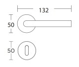 Πόμολο πόρτας Conset C1995 μαύρο