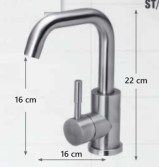 Μπαταρία νιπτήρα, Rota U, Gloria 20-3124