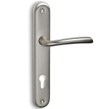 Πόμολο πόρτας Conset, C285 με πλάκα νίκελ ματ