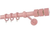 Κουρτινόβεργα Zogometal, Color Pop, Φ25 CP0473 ροζ-φυστικί