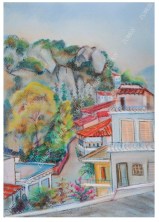 Ρολλοκουρτίνα ψηφιακής εκτύπωσης με ύφασμα μερικής συσκότισης, Art 525