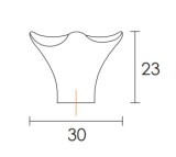 Πόμολα επίπλων Conset C531 νίκελ ματ