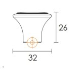 Πόμολο επίπλν Conset C538 νίκελ ματ