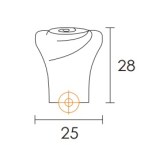 Πόμολά επίπλων Conset C540 νίκελ ματ