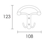 Κρεμάστρα Conset C1087 νίκελ ματ