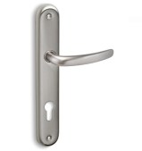 Πόμολο πόρτας Conset, C605 με πλάκα νίκελ ματ