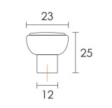 Πόμολά επίπλων Conset C631 νίκελ ματ