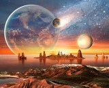 Ρολλοκουρτίνα ψηφιακής εκτύπωσης με ύφασμα μερικής συσκότισης, Φύση 680