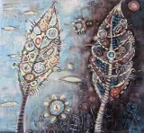 Ρολλοκουρτίνα ψηφιακής εκτύπωσης με ύφασμα μερικής συσκότισης, Art 725