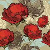 Ρολλοκουρτίνα ψηφιακής εκτύπωσης με ύφασμα μερικής συσκότισης, Floral 800