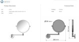 Επιτοίχιος μεγεθυντικός καθρέπτης Sanco MR-811 Inox