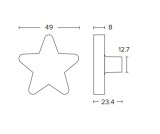Πόμολα επίπλων Conset C849-P18 κίτρινο