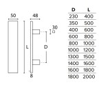 Λαβές εξώπορτας Convex 919 νίκελ ματ