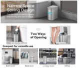 Χαρτοδοχεία μπάνιου 8 λίτρων Pam & Co, λευκό ματ