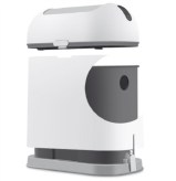 Χαρτοδοχεία μπάνιου 8 λίτρων Pam & Co, λευκό ματ