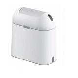 Χαρτοδοχεία μπάνιου 8 λίτρων Pam & Co, λευκό ματ