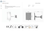 Επιτοίχιος μεγεθυντικός καθρέπτης με LED Sanco MRLED-705