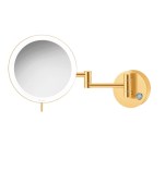 Επιτοίχιος μεγεθυντικός καθρέπτης με LED Sanco MRLED-701 Ινοξ