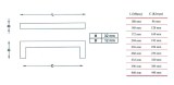 Λαβές επίπλων Perfect 312 12mm X12mm νίκελ ματ