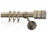 Οικονομικά κουρτινόξυλα Φ25, Α6 νίκελ ματ