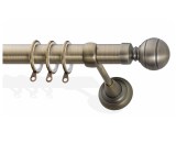 Οικονομικά κουρτινόξυλα Φ25, Α6 νίκελ ματ