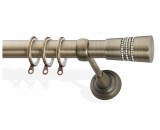 Οικονομικά κουρτινόξυλα Φ25, Α6 νίκελ ματ