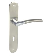 Πόμολα πόρτας Perfect 224 με πλάκα νίκελ ματ