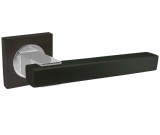 Πόμολα πόρτας Perfect 242 με ροζέτες μαύρο ματ