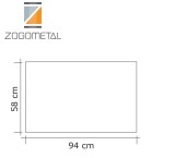 Γυάλινη κάλυψη τζακιού Zogometal Νο 530