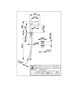 Μπαταρία για νιπτήρα με βαλβίδα BRASS KLICK