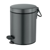 Χαρτοδοχείο Μπάνιου 5 Λίτρων Sanco 90680-M118 Anthracite Grained Soft Close