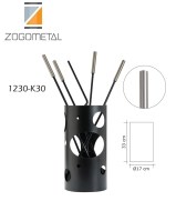 Σετ εργαλεία τζακιού σε κουβά, Zogometal No 1230-Κ30