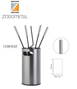 Σετ εργαλεία τζακιού σε κουβά, Zogometal No 1230-Κ32