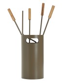 Σετ εργαλεία τζακιού σε κουβά, Ζωγομετάλ No 1240-Κ32