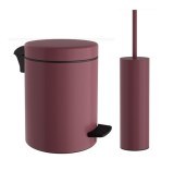 Σετ χαρτοδοχείο 8 λίτρων με πιγκάλ Pam & Co, μπορντό ματ