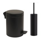 Σετ χαρτοδοχείο 8 λίτρων με πιγκάλ Pam & Co,  μάυρο ματ