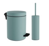 Σετ χαρτοδοχείο 8 λίτρων με πιγκάλ Pam & Co, ίνοξ