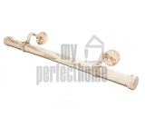 Μεταλλική κουπαστή σκάλας Φ35 σε σκουριά πατίνα ασημί, σετ κομπλέ