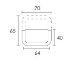 Σπαστή λαβή Conset C1107 χρώμιο