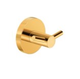 Άγκιστρα Μπάνιου Διπλά Sanco Ergon Polished 25948-05 Gold 24k (σε 4 αποχρώσεις)