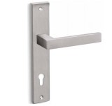 Πόμολο πόρτας Conset, C875 με πλάκα νίκελ ματ