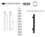 Λαβές εξώπορτας Convex 1031 μαύρο ματ