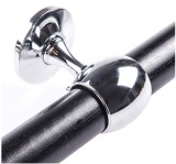 Kουπαστή με κλειστό ίσιο στήριγμα, μαύρο-χρώμιο