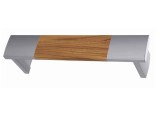 Κουρτινόξυλα μετώπες Domus, No 8097 νίκελ ματ-καστανιά με διπλό μεταλλικό σιδηρόδρομο